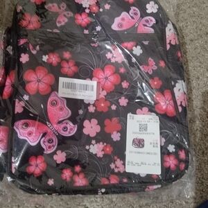 Black and Pink Butterfly Bag